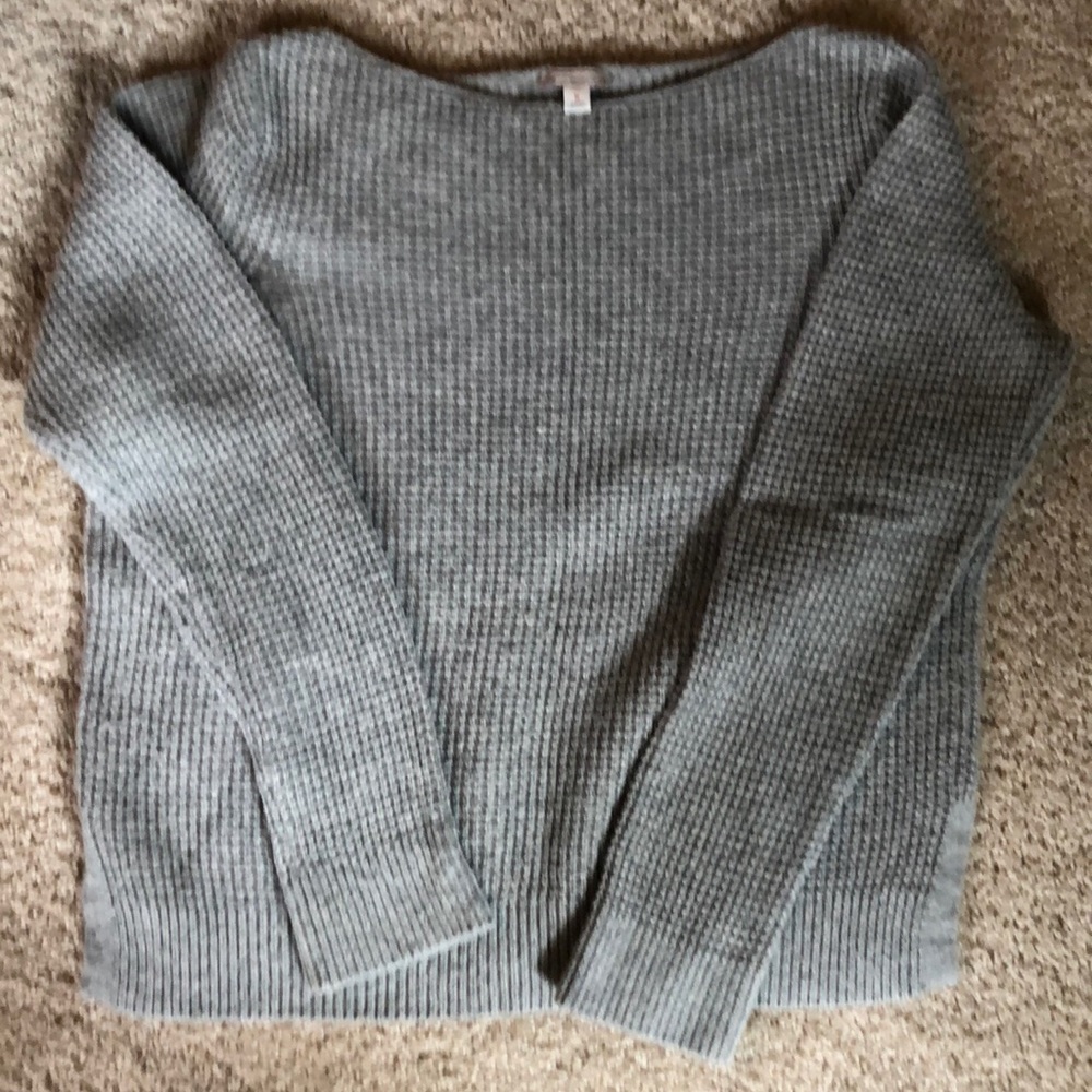 Gap waffle wool blend sweater